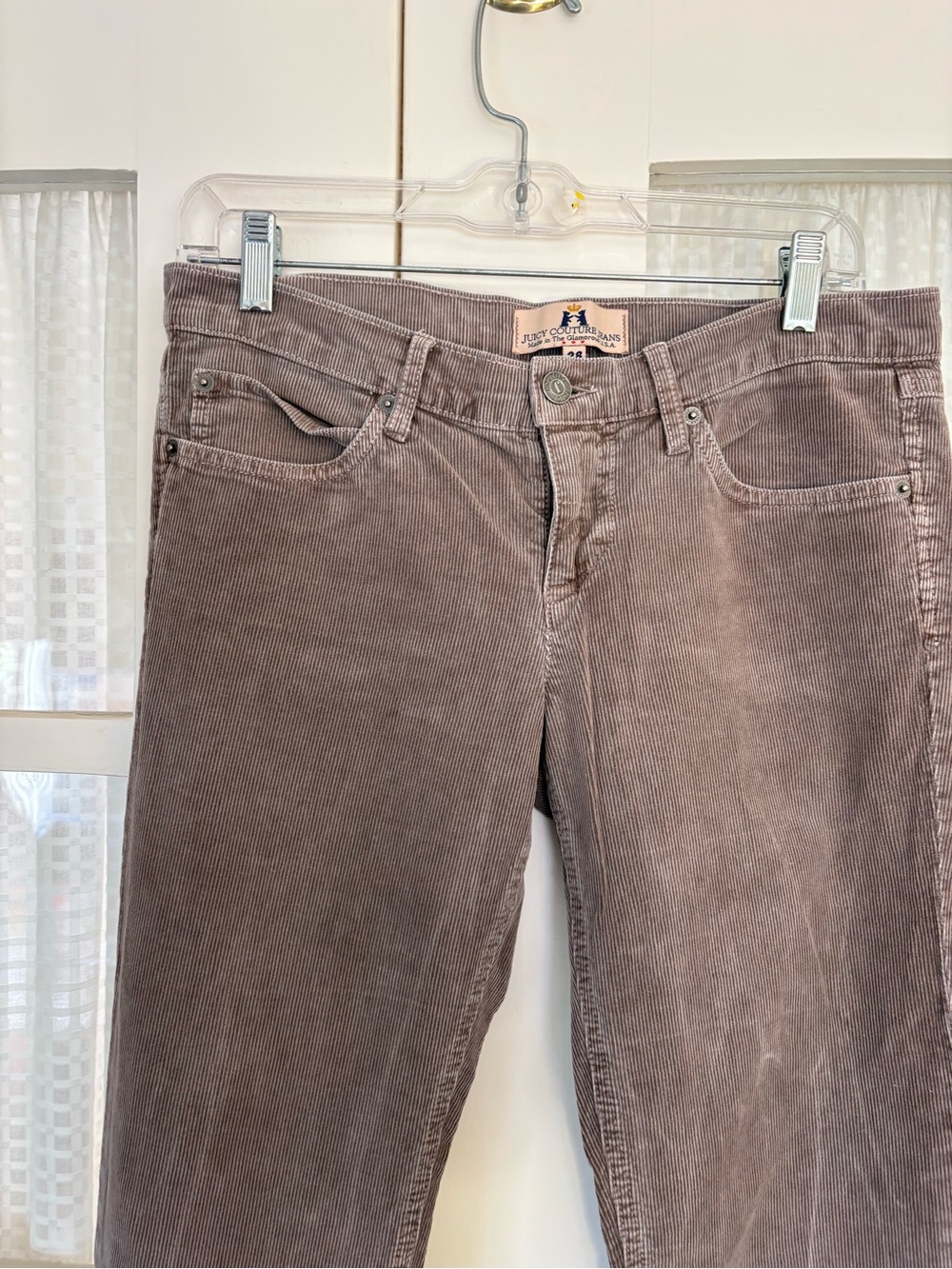 Juicy Couture Corduroy Jeans in Muted Taupe - Picture 4 of 9